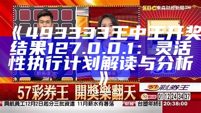 《493333王中王开奖结果127.0.0.1：灵活性执行计划解读与分析》