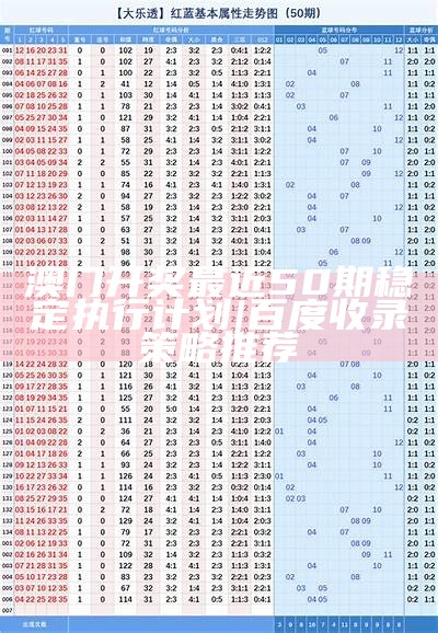 最近50期澳门开奖数据分析，灵活执行计划指南