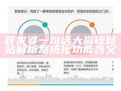 管家婆一句话大赢钱网站解析系统化功能含义