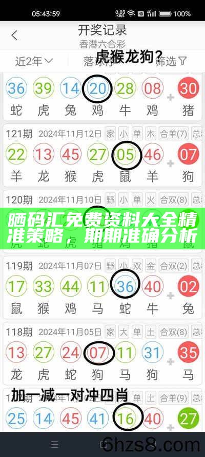 晒码汇免费资料大全精准策略，期期准确分析