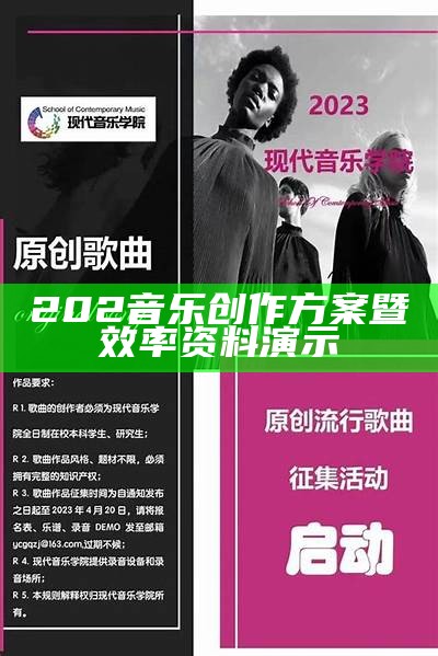 202音乐创作方案暨效率资料演示