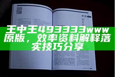 王中王493333www原版，效率资料解释落实技巧分享