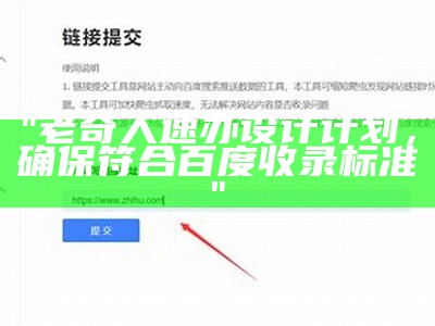 "老奇人速办设计计划，确保符合百度收录标准"