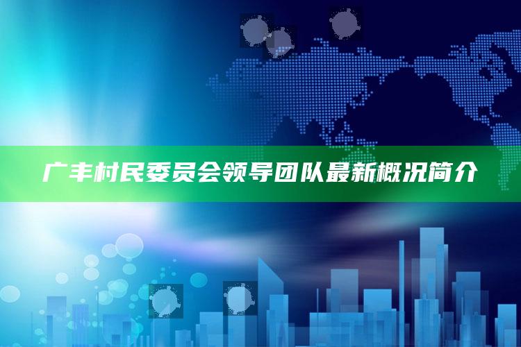 2025年澳门今晚开奖结果图，广丰村民委员会领导团队最新概况简介