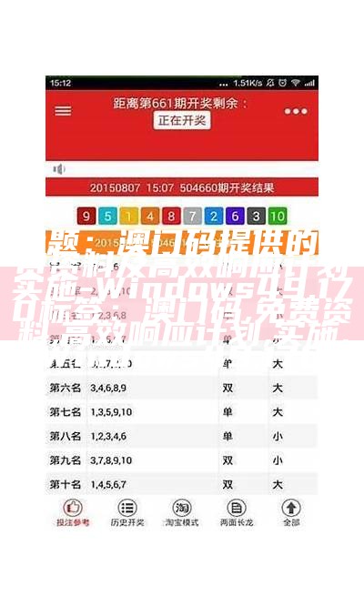 标题：澳门码提供的免费资料及高效响应计划实施 - Windows49.170

标签：澳门码,免费资料,高效响应计划,实施,Windows49.170