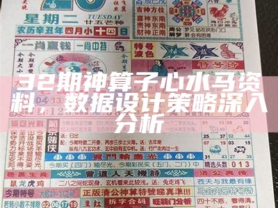 32期神算子心水马资料，数据设计策略深入分析