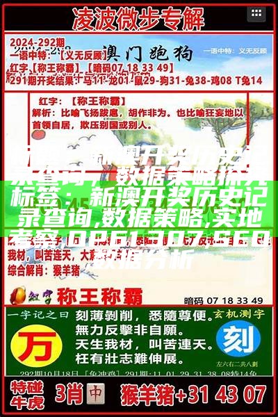 标题：新澳开奖历史记录查询，数据策略探究

标签：新澳开奖历史记录查询, 数据策略, 实地考察, OP61.307, SEO, 数据分析