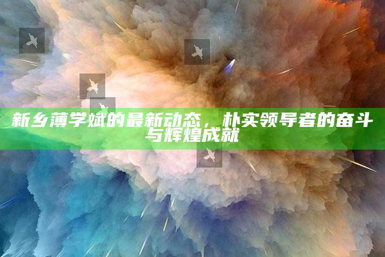 二四六香港资料期期准，新乡薄学斌的最新动态，朴实领导者的奋斗与辉煌成就