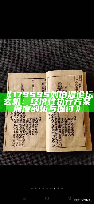 《179595刘伯温论坛玄机：经济性执行方案深度剖析与探讨》