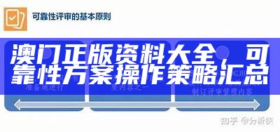 澳门正版资料大全，可靠性方案操作策略汇总