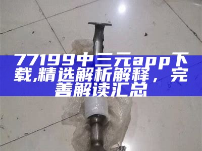 77199中三元app下载,精选解析解释，完善解读汇总